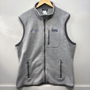 Patagonia Men's XL Better Sweater Vest Gray Sleeveless Vest Full Zip